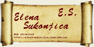Elena Sukonjica vizit kartica